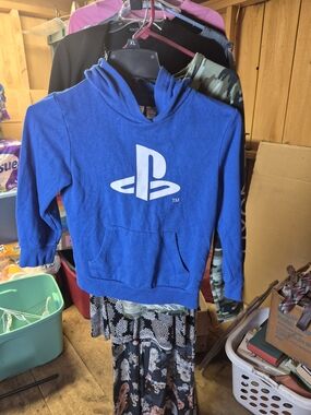 Sony Kids Blue Pullover Hoodie Bin 71